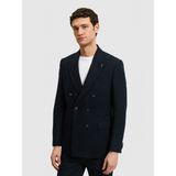 Cacharel Erkek Lacivert Slim Fit Yün Karışımlı Kruvaze Ceket 50278131-VR033 - 46 - 6 Drop