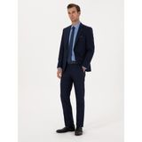 Cacharel Erkek Lacivert Slim Fit Yün Karışımlı Mikro Desenli Takım Elbise 50318023-VR033 - 54 - 6 Drop