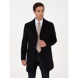 Cacharel Erkek Lacivert Slim Fit Yün Kaşmir Karışımlı Palto 50315262-VR033