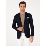 Cacharel Erkek Lacivert Slim Fit Yün Keten Karışımlı Ceket 50306814-VR033 - 6 Drop