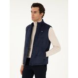 Cacharel Erkek Lacivert Süet Yelek 50296176-VR033 - Dropsuz - 48