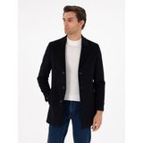 Cacharel Erkek Lacivert Yün Karışımlı Ex. Slim Fit Palto 50293650-VR033 - 56