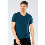 Cacharel Erkek Likralı V Yaka T-shirt