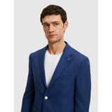 Cacharel Erkek Mavi Slim Fit Keten Karışımlı Ceket 50264777-VR028 - İndigo - 6 Drop - 54