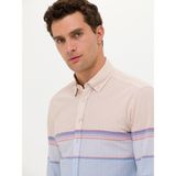 Cacharel Erkek Mavi Slim Fit Uzun Kollu Gömlek 50265469-VR036