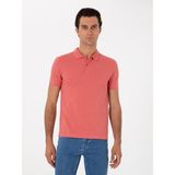 Cacharel Erkek Mercan Slim Fit %100 Pamuk Polo Yaka Basic T-shirt 50310014-VR186