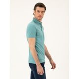 Cacharel Erkek Mint Melanj Slim Fit Polo Yaka Merserize T-shirt 50284769-VR176