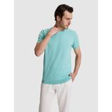 Cacharel Erkek Mint Slim Fit %100 Pamuk Bisiklet Yaka Triko T-Shirt 50320665-VR090 - XL