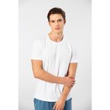 Cacharel Erkek Modal Pamuk Bisiklet Yaka Kısa Kollu T-shirt-beyaz 2169