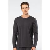 Cacharel Erkek Modal Pamuk Bisiklet Yaka T-shirt 2242/Antrasit - 2XL