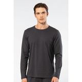 Cacharel Erkek Modal Pamuk Bisiklet Yaka T-shirt 2242/Antrasit