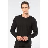 Cacharel Erkek Modal Pamuk Bisiklet Yaka T-shirt 2242/Siyah