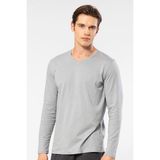 Cacharel Erkek Modal Pamuk V Yaka T-shirt 2243/Gri