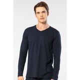 Cacharel Erkek Modal Pamuk V Yaka T-shirt 2243/Lacivert - 3XL