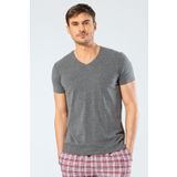 Cacharel Erkek Pamuklu V Yaka Kısakol T-shirt, %95 Pamuk %5 Likra