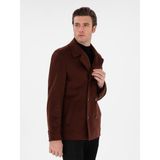 Cacharel Erkek Pas Slim Fit Yün Karışımlı Kaşe Kaban 50293483-VR040 - 52