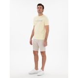 Cacharel Erkek Sarı Regular Fit Bisiklet Yaka Desenli T-Shirt 50301489-VR044 - M