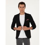 Cacharel Erkek Siyah Ekstra Slim Fit Ceket 50269213-VR046 - 6 Drop - 48