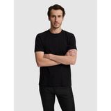 Cacharel Erkek Siyah Regular Fit Pamuk Karışımlı Bisiklet Yaka T-Shirt 50324374-VR046