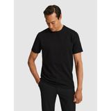 Cacharel Erkek Siyah Regular Fit Pamuk Karışımlı Bisiklet Yaka T-Shirt 50328348-VR046