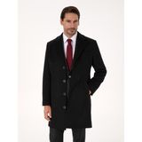 Cacharel Erkek Siyah Slim Fit %100 Kaşmir Palto 50314889-VR046