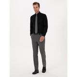 Cacharel Erkek Siyah Slim Fit %100 Pamuk Klasik Gömlek 50318179-VR046 - 40