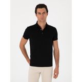 Cacharel Erkek Siyah Slim Fit %100 Pamuk Polo Yaka T-Shirt 50300690-VR046