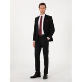 Cacharel Erkek Siyah Slim Fit %100 Yün Mono Yaka Takım Elbise 50310092-VR046 - 54 - 6 Drop