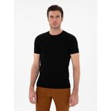 Cacharel Erkek Siyah Slim Fit Bisiklet Yaka Triko T-Shirt 50309840-VR046