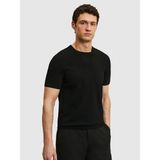 Cacharel Erkek Siyah Slim Fit Bisiklet Yaka Triko T-Shirt 50323863-VR046