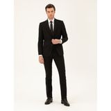 Cacharel Erkek Siyah Slim Fit Çizgili Yün Karışımlı Takım Elbise 50289000-VR046 - 6 Drop