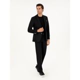 Cacharel Erkek Siyah Slim Fit Kaşmir Karışımlı Takım Elbise 50296763-VR046 - 6 Drop