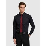 Cacharel Erkek Siyah Slim Fit Klasik Yaka Basic Gömlek 50304037-VR046