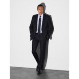 Cacharel Erkek Siyah Slim Fit Mikro Desen Mono Yaka Saf Yün Takım Elbise 50324516-VR046 - 6 Drop