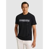 Cacharel Erkek Siyah Slim Fit Modal Karışımlı Baskılı Bisiklet Yaka T-Shirt 50320551-VR046