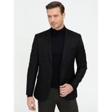 Cacharel Erkek Siyah Slim Fit Yün Ceket 50242804-VR046 - 6 Drop