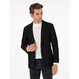 Cacharel Erkek Siyah Slim Fit Yün Karışımlı Blazer Ceket 50290541-VR046 - 6 Drop