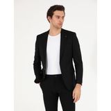 Cacharel Erkek Siyah Slim Fit Yün Karışımlı Ceket 50264771-VR046 - 6 Drop