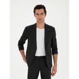 Cacharel Erkek Siyah Slim Fit Yün Karışımlı Ceket 50284835-VR046 - 4 Drop