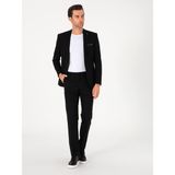 Cacharel Erkek Siyah Slim Fit Yün Karışımlı Ceket 50314630-VR046 - 6 Drop - 48