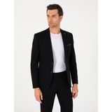 Cacharel Erkek Siyah Slim Fit Yün Karışımlı Ceket 50314630-VR046 - 6 Drop - 54