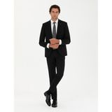 Cacharel Erkek Siyah Slim Fit Yün Karışımlı Klasik Ceket 50277430-VR046 - 52 - 4 Drop