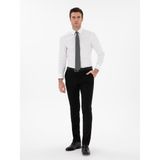 Cacharel Erkek Siyah Slim Fit Yün Karışımlı Klasik Pantolon 50306053-VR046 - 58