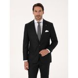 Cacharel Erkek Siyah Slim Fit Yün Karışımlı Mikro Desenli Klasik Ceket 50310061-VR046 - 6 Drop
