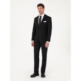 Cacharel Erkek Siyah Slim Fit Yün Karışımlı Mikro Desenli Takım Elbise 50318023-VR046 - 6 Drop