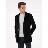 Cacharel Erkek Siyah Yün Karışımlı Ex. Slim Fit Palto 50293650-VR046