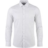 Cacharel Erkek Slim Fit Mikro Nokta Desenli Gömlek - Beyaz - 39
