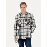 Cacharel Erkek Su Yeşili Comfort Fit Uzun Kollu Gömlek 50257647-VR048 - 2XL
