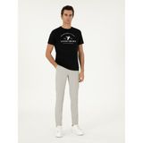 Cacharel Erkek Taş Slim Fit Beli Lastikli Esnek Kanvas Pantolon 50306188-VR049 - 32 - 31