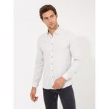 Cacharel Erkek Taş Slim Fit Uzun Kollu Gömlek 50256919-VR049